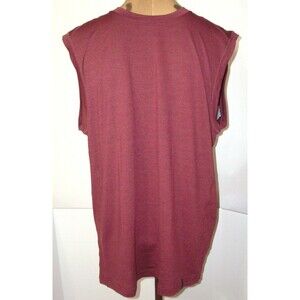New Mens M NWT Prana Breathe Maroon Sleeveless Shirt Recycled Sustainable Logo
